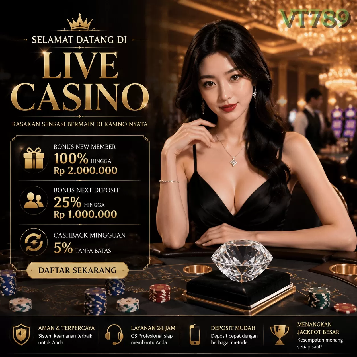 BONUS GARANSI KEKALAHAN SALDO KEMBALI 100_ promotion image